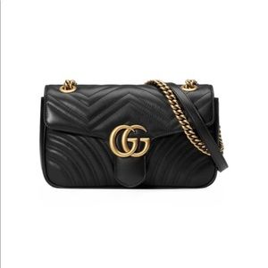 Gucci GG Small Marmont Matelasse Cross Body Bag